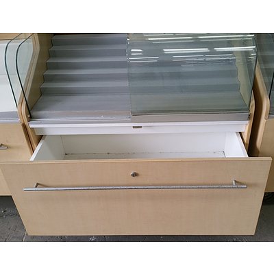 Mobile Display Case/Cabinets - Lot of Six
