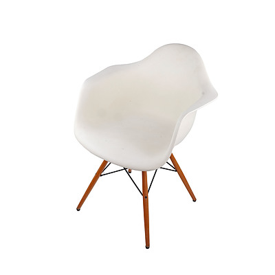 Vitra Moulded Plastic Armchair, Designed by Charles and Ray Eames