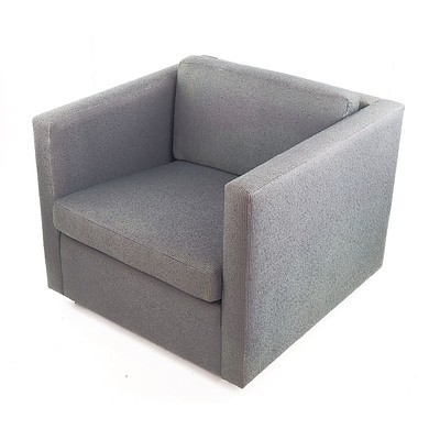Walter Knoll Cube Lounge Chair, Designed by Charles Pfister