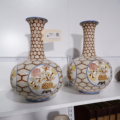 Pair of Large Chinese Ceramic Vases