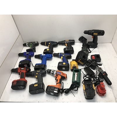Large Lot Of Drills and Accessories