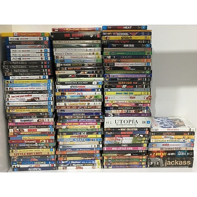 Large Lot Of Assorted DVD & Blu-Ray Discs