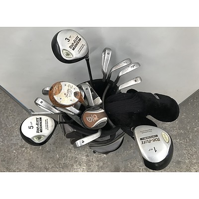Top Flite Golf Bag With Clubs And Accessories
