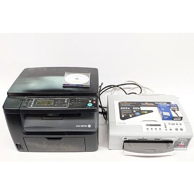 Two Colour Printers: Fuji Xerox Docuprint CM115w, Brother DCP-150c Printer