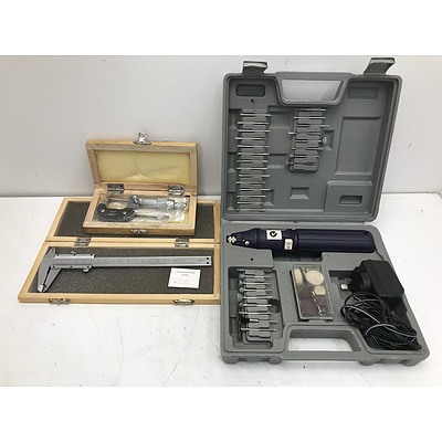Vernier Calipers With Micrometer and Rotary Tool