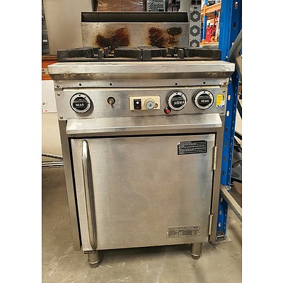 Supertron 900 Stainless Steel oven with 4 Burner Stove top, Natural Gas