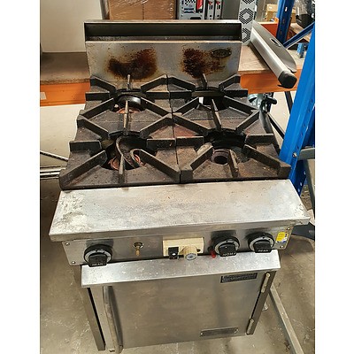 Supertron 900 Stainless Steel oven with 4 Burner Stove top, Natural Gas