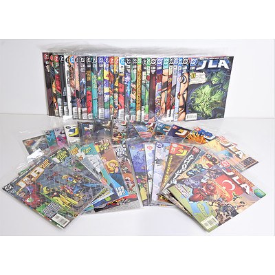 DC Comics JLA Numbers 3-47, JLA Year One Numbers 1-12, JLA Annual 1-4, JLA World Without Grown Ups 1-2, JLA Paradise Lost 1-3 and More,