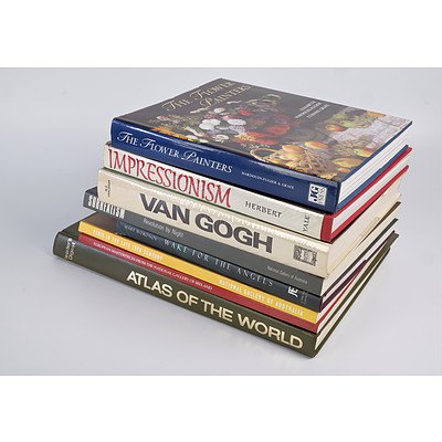 Quantity of Eight Art Related Books Including Vincent Van Gogh by M E Tralbaut, Impressionism by R L Herbert and More