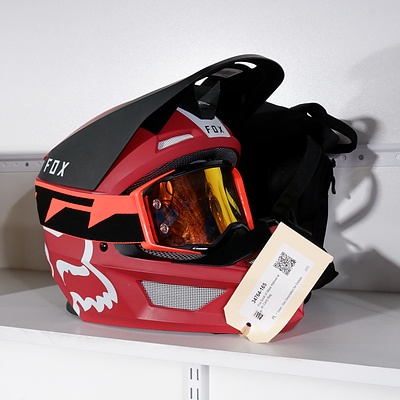 Fox Scott VI Mata Helmet with Carry Bag
