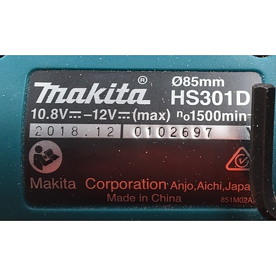 Makita HS301DSAE Circular Saw With Batteries And Charger