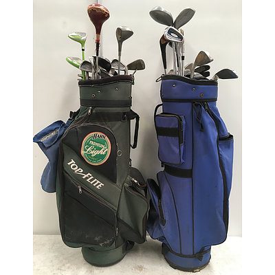 Assorted Golf Clubs And Golf Bags - Lot of 40