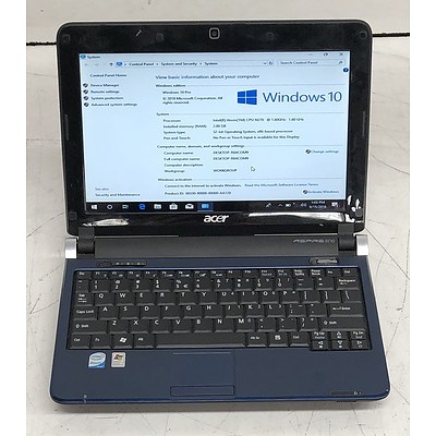 Acer Aspire One Series (KAV10) Intel Atom (N270) 1.60GHz CPU 10-Inch Laptop