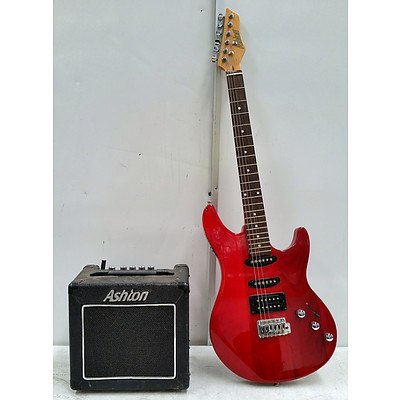Ashton Electric Guitar And AMP