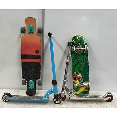Skateboards And Scooters - Lot Of 4