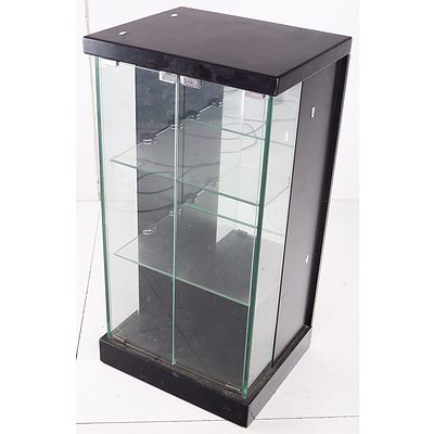 Contemporary Display Cabinet with Glass Doors and Shelves