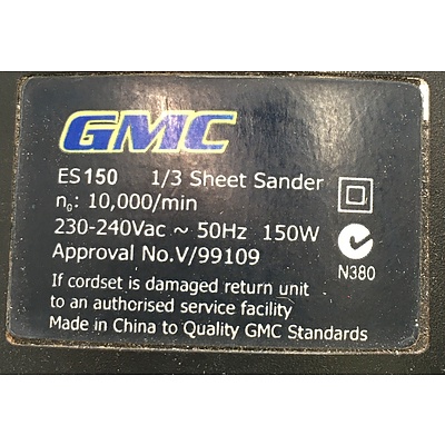 GMC 150W 1/3 Sheet Sander (ES150)