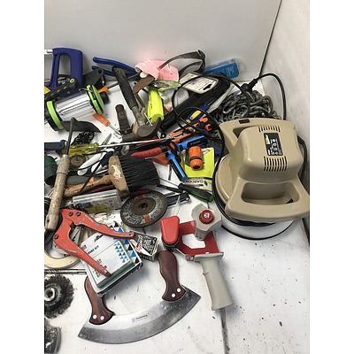 Lot Of Assorted Tools and Hardware