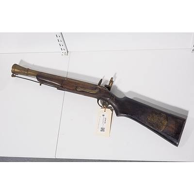 Replica Antique Timber and Brass Muscat Rifle
