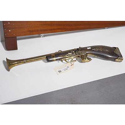 Replica Antique Timber and Brass Muscat Rifle