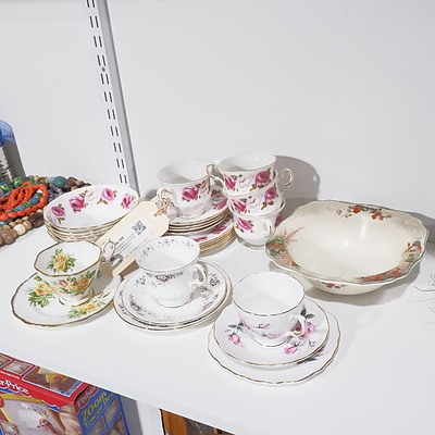 Large Assortment of Vintage Porcelain including Meakin and Queen Anne