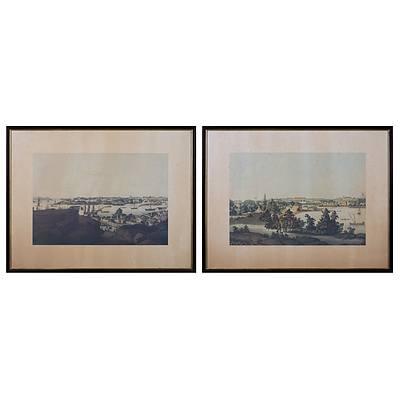Two Framed Reproduction John Eyre Prints, each 33 x 48 cm (2)