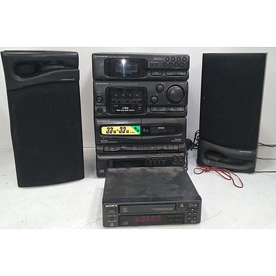 Sony CD Player & Panasonic Stereo System
