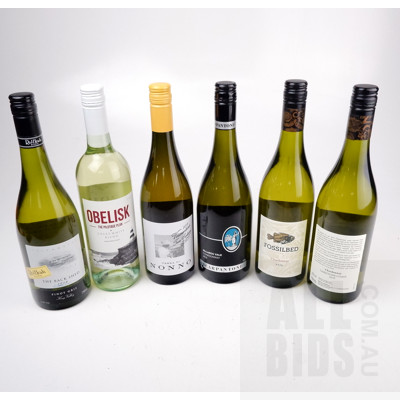 Six Various White Wines (6)