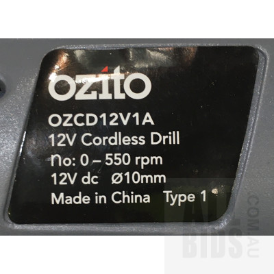 Ozito Hammer And Cordless Drills, Makita Cordless Drill And Ozito Battery