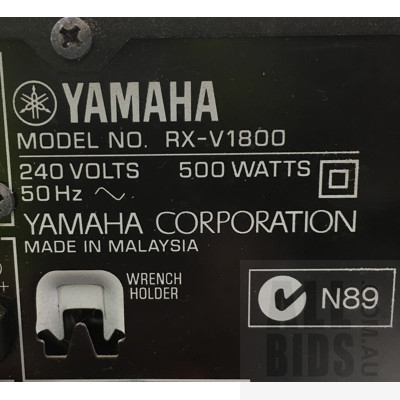 Yamaha RX-V1800 Amplifier AV Receiver With AM/FM Tuner And HDMI Output