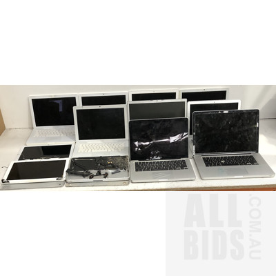 Bulk Lot of Assorted Apple MacBooks for Spare Parts or Repair