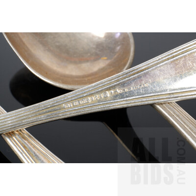 Five Sterling Silver Spoons, O. B. Allan, 20th Century