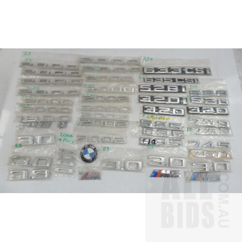 Vintage and Modern BMW Badges - Lot of 43