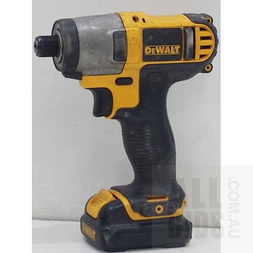 DeWalt DCF815-XE 10.8 Volt Li-Ion Cordless Impact Driver Battery