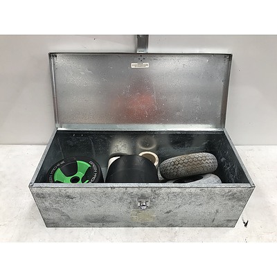 Metal Storage Box With Wheels