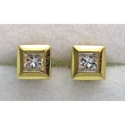 18ct Gold Diamond Earrings