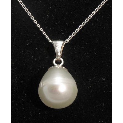 Sterling Silver Freshwater Cultured Pearl Pendant