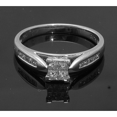 18ct White Gold 0.75ct Diamond Ring