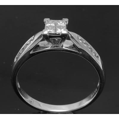 18ct White Gold 0.75ct Diamond Ring