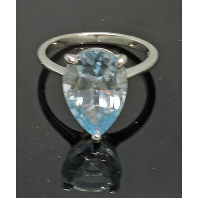 Sterling Silver Sky-Blue Topaz Ring