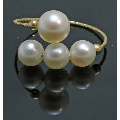 18ct Gold Cultured Pearl Ring