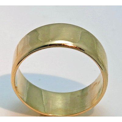 9ct Gold Wide Band Ring