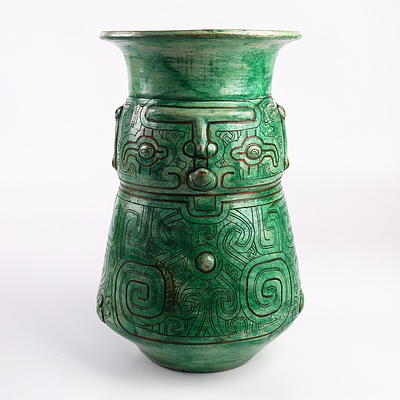 Large Studio Pottery Pre Columbian Style Vase - Marked to Base Para 138-G Anaias