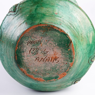 Large Studio Pottery Pre Columbian Style Vase - Marked to Base Para 138-G Anaias
