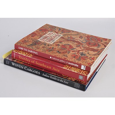 Three Large Volume Reference Books - Indian and South East Asian Textiles