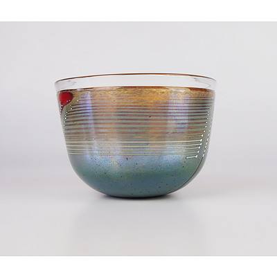 Kosta Boda Atelje Art Glass Bowl by Betril Vallien - Signed to Base