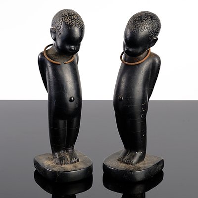 Two Barsony Era Black Boy Figurines