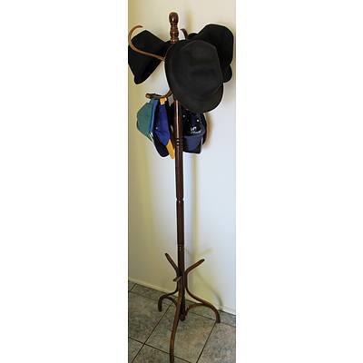 Two Mirrors, Four Vases and Coat Rack
