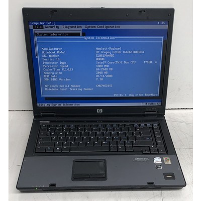 HP Compaq 6710b 15-Inch Intel Core 2 Duo (T7100) 1.80GHz CPU Laptop
