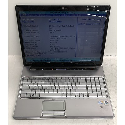 HP Pavilion dv7 17-Inch Intel Core 2 Duo (T9550) 2.66GHz CPU Laptop